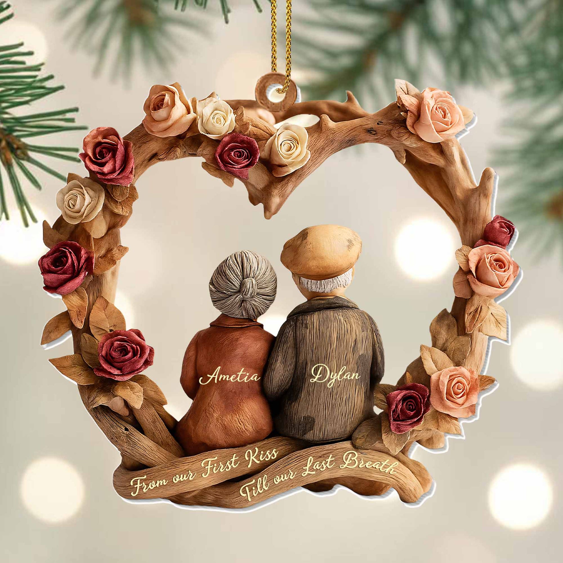 From Our First Kiss Till Our Last Breath, Couple And Roses