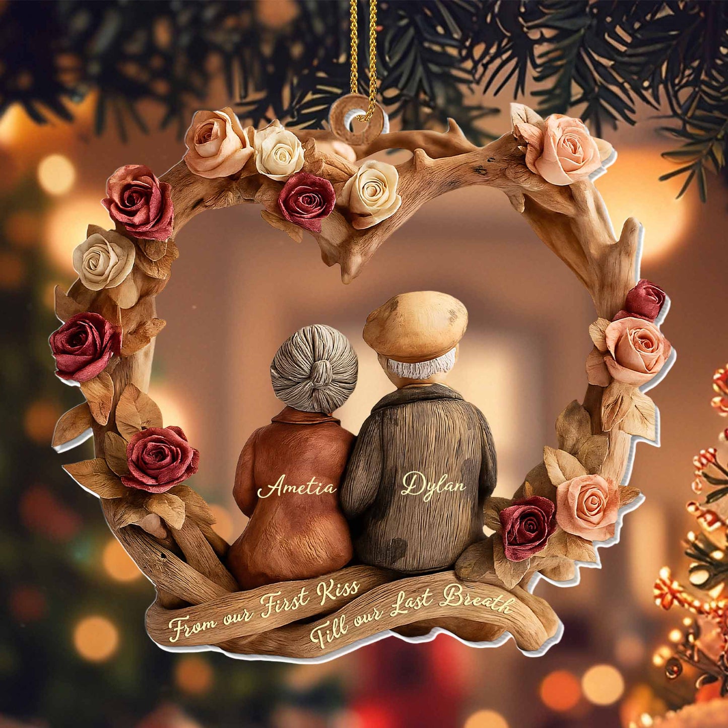 From Our First Kiss Till Our Last Breath, Couple And Roses