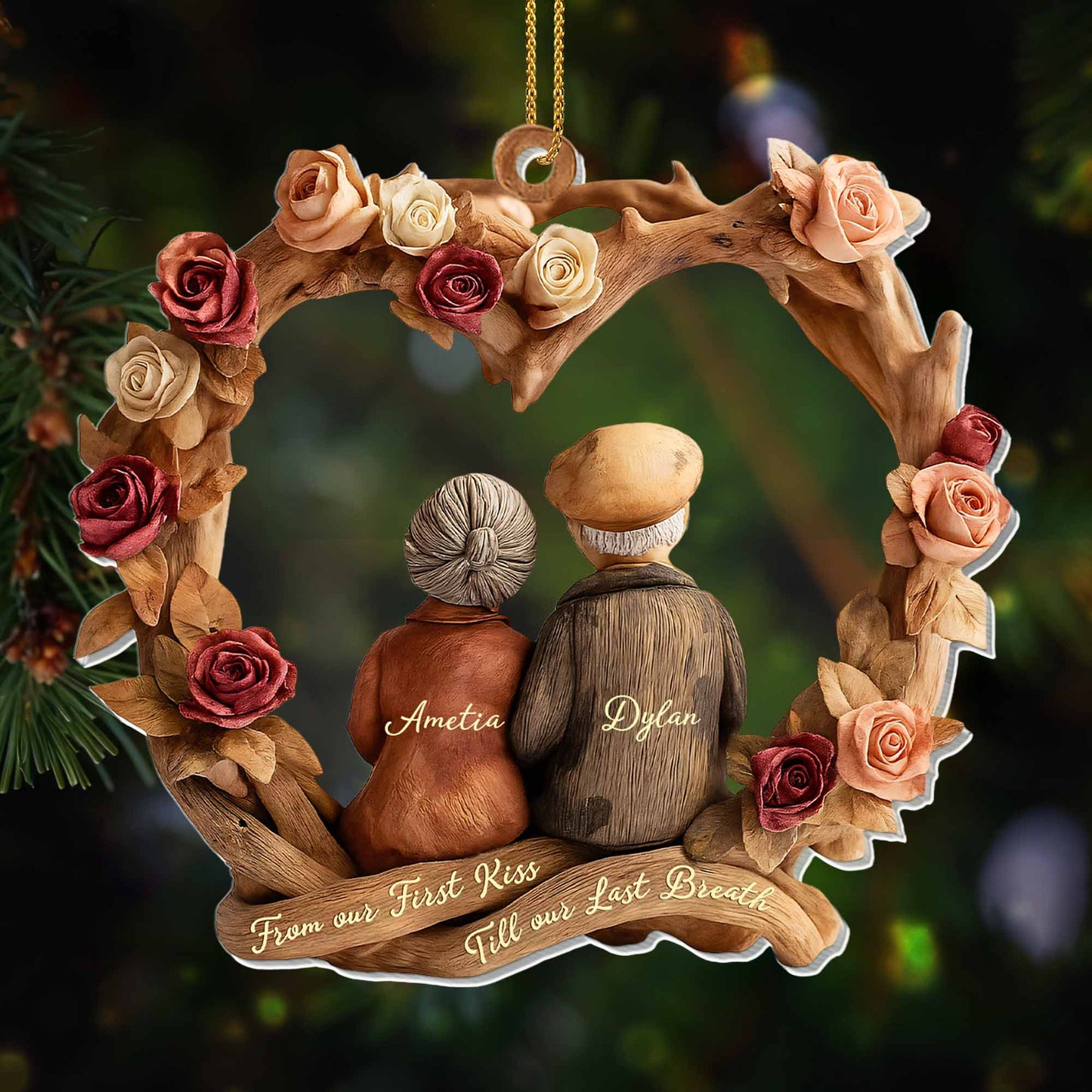 From Our First Kiss Till Our Last Breath, Couple And Roses