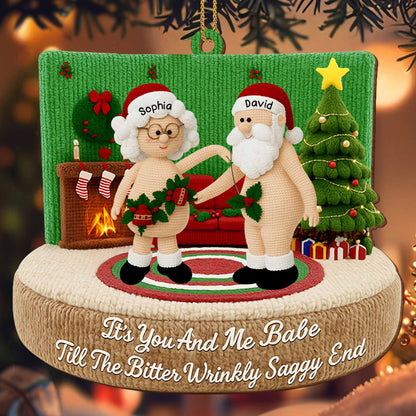 It's You And Me Babe Till The Bitter Wrinkly Saggy End, Christmas Tree, Santa Hats