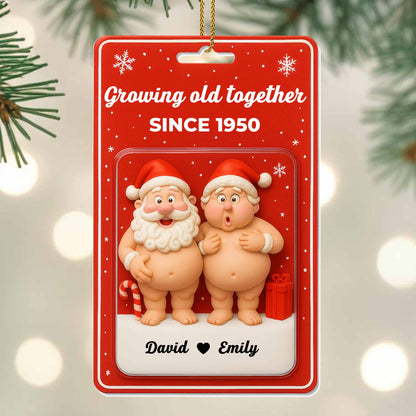Growing Old Together, Santa Claus And Heart Design