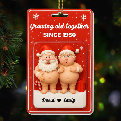 Growing Old Together, Santa Claus And Heart Design