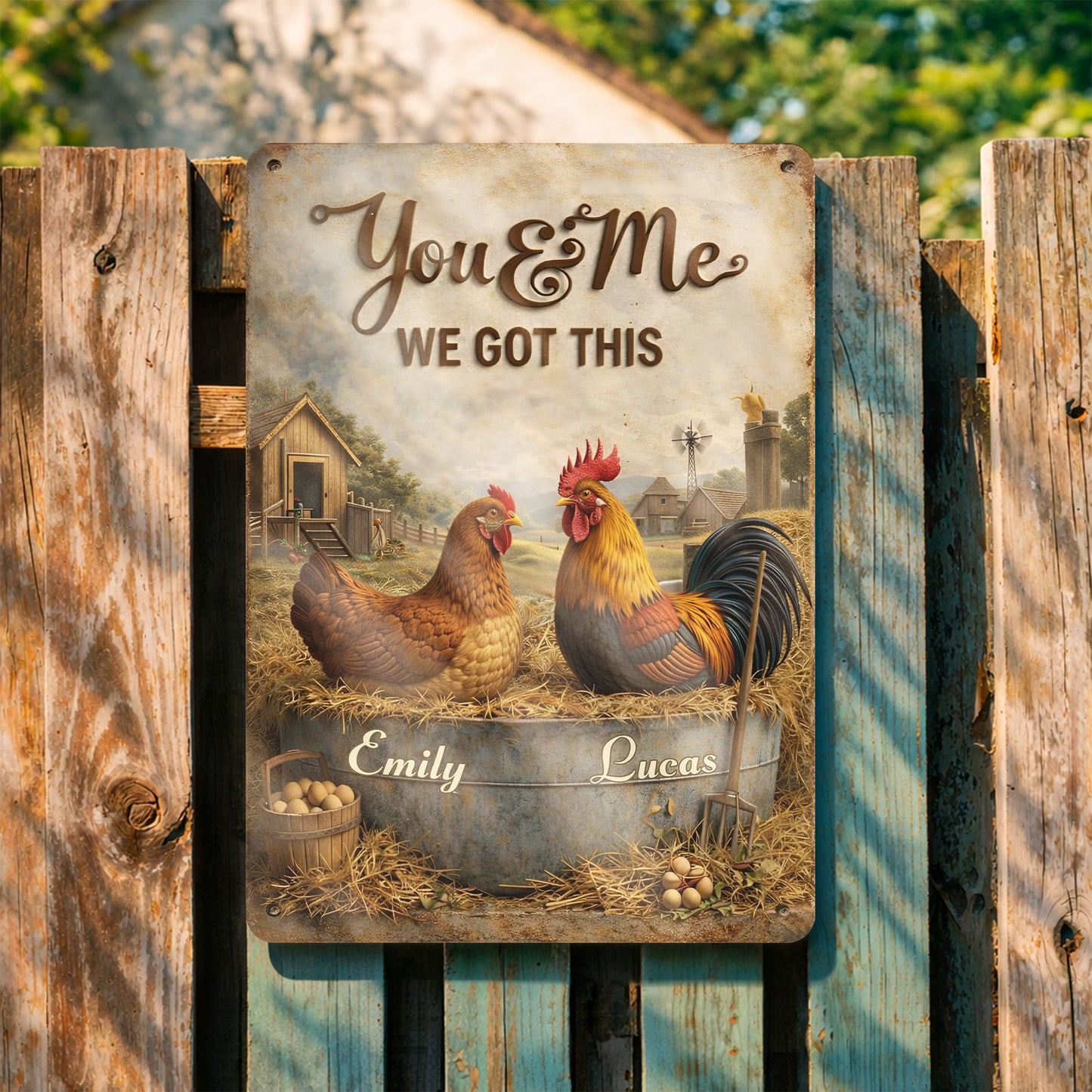 You & Me We Got This Farm Chickens Design