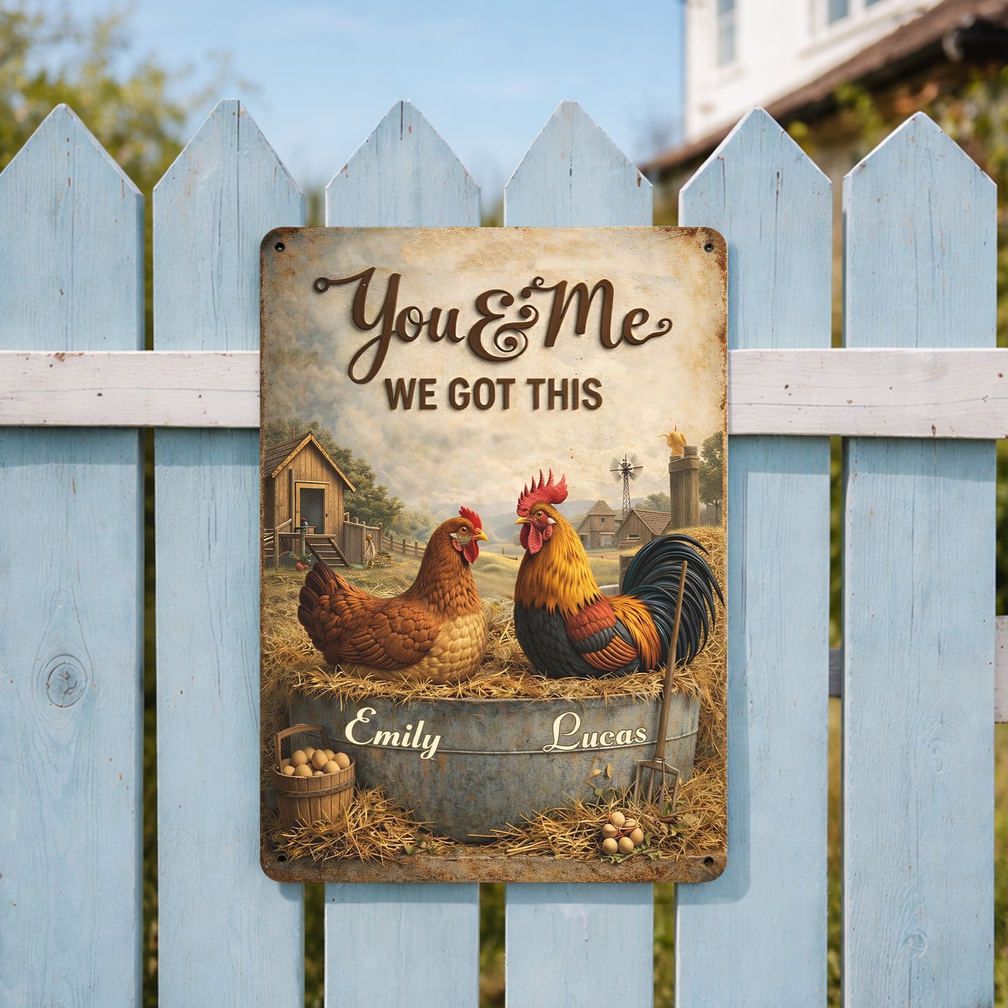 You & Me We Got This Farm Chickens Design