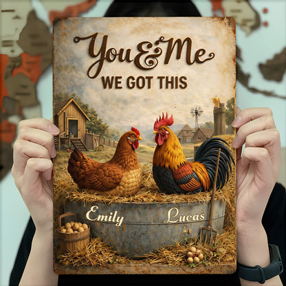 You & Me We Got This Farm Chickens Design