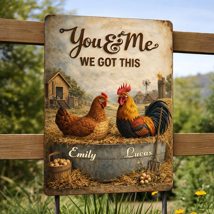 You & Me We Got This Farm Chickens Design