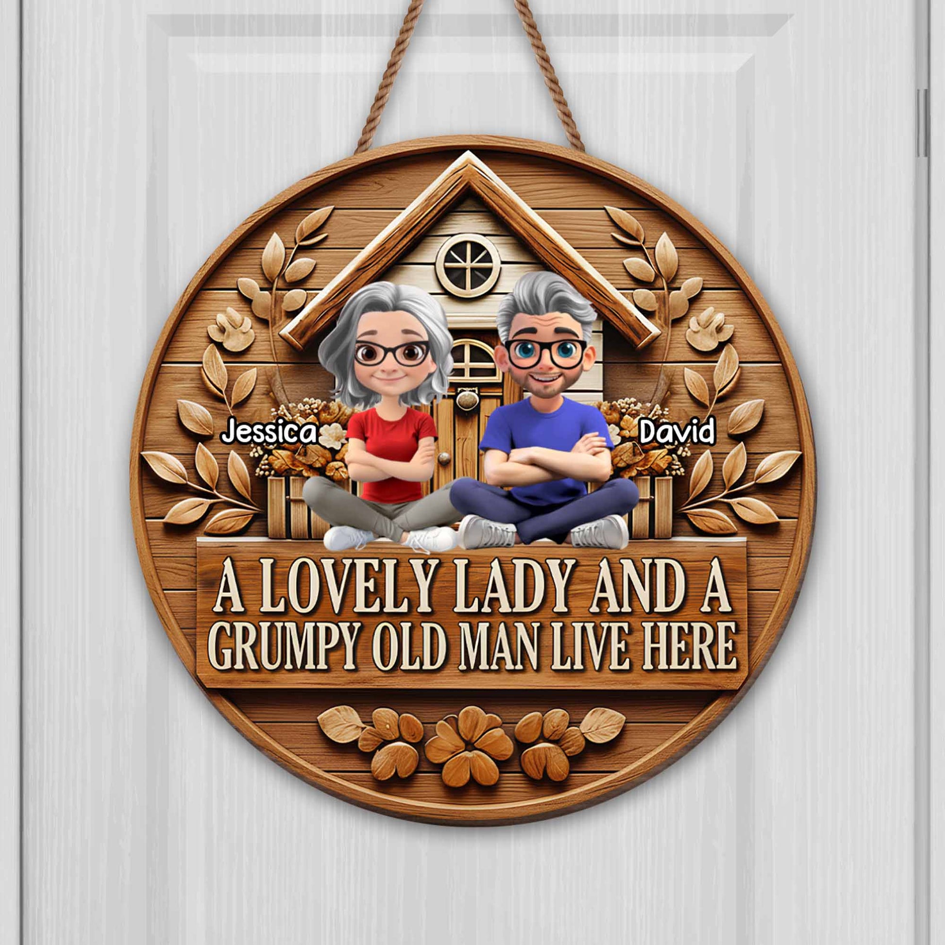 A Lovely Lady And A Grumpy Old Man Live Here