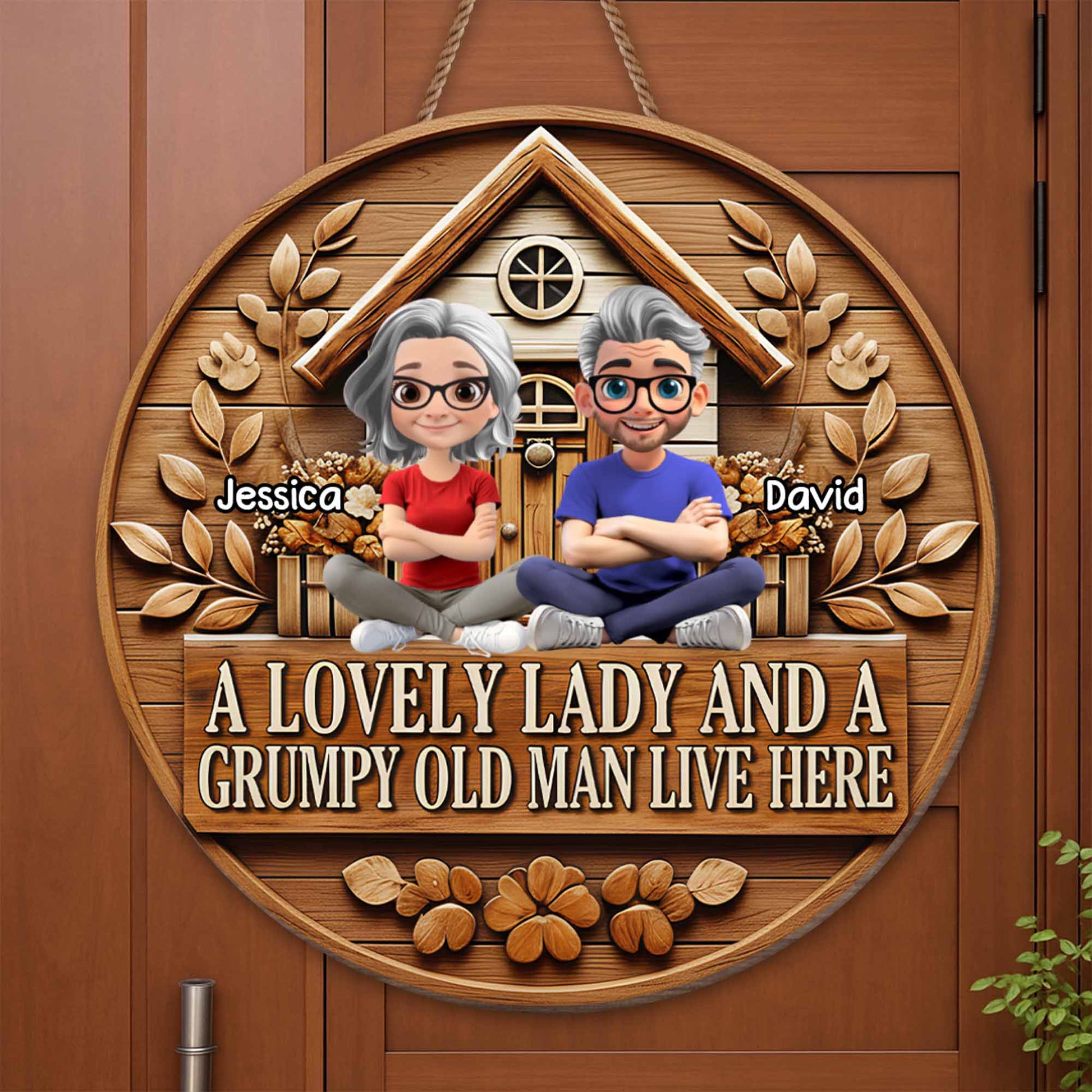 A Lovely Lady And A Grumpy Old Man Live Here
