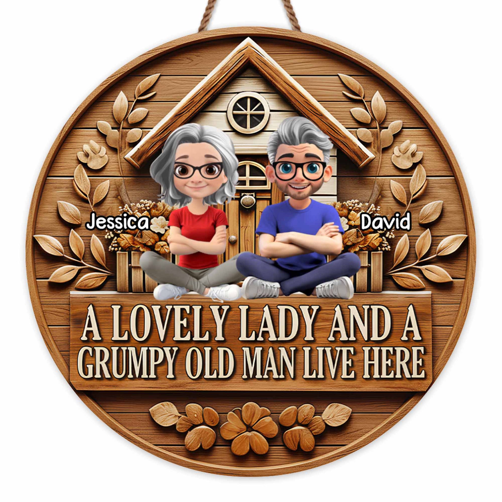 A Lovely Lady And A Grumpy Old Man Live Here