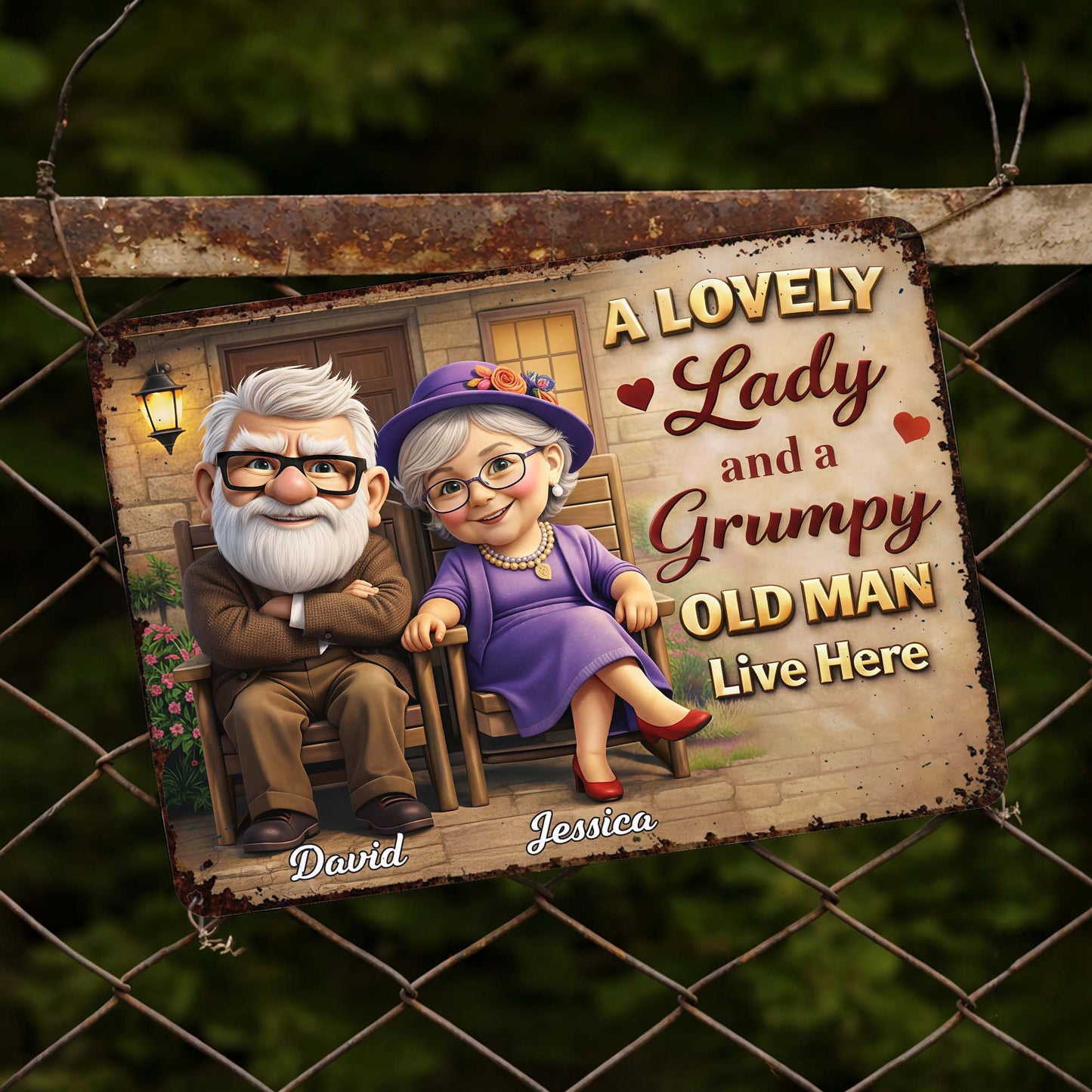 A Lovely Lady And A Grumpy Old Man Live Here