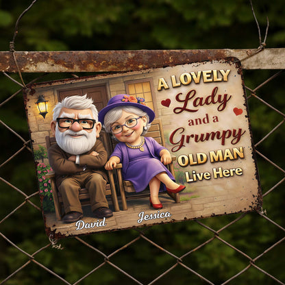 A Lovely Lady And A Grumpy Old Man Live Here