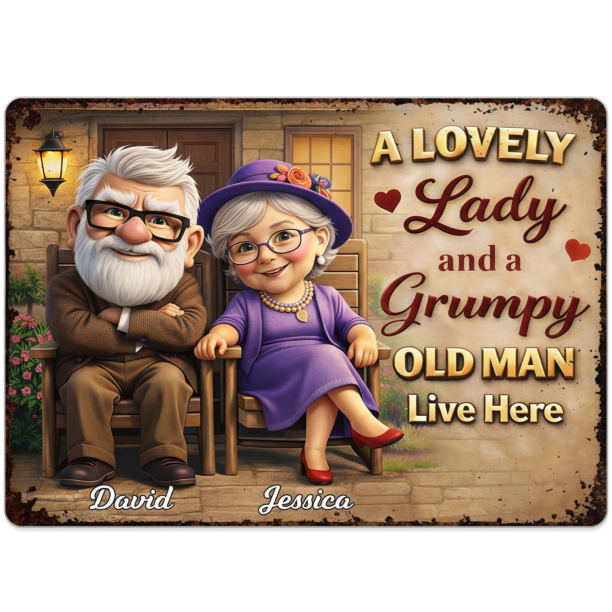 A Lovely Lady And A Grumpy Old Man Live Here