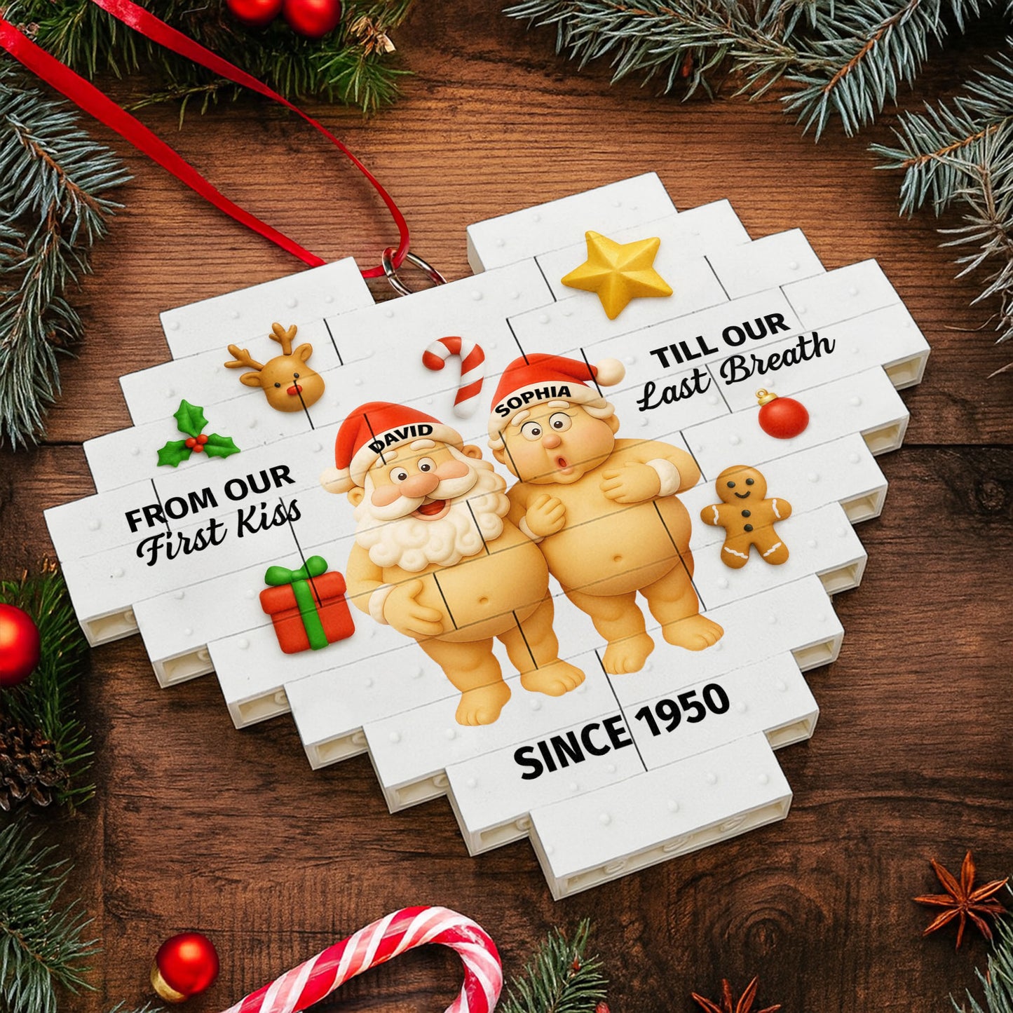 From Our First Kiss Till Our Last Breath, Santa And Christmas Ornaments