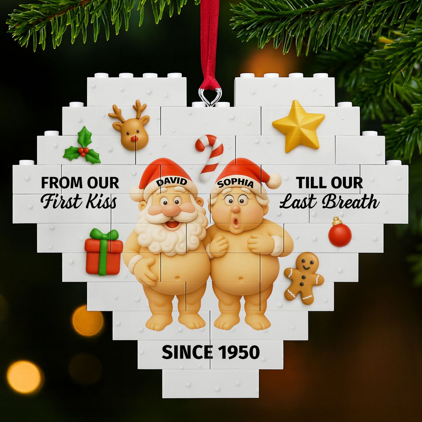 From Our First Kiss Till Our Last Breath, Santa And Christmas Ornaments
