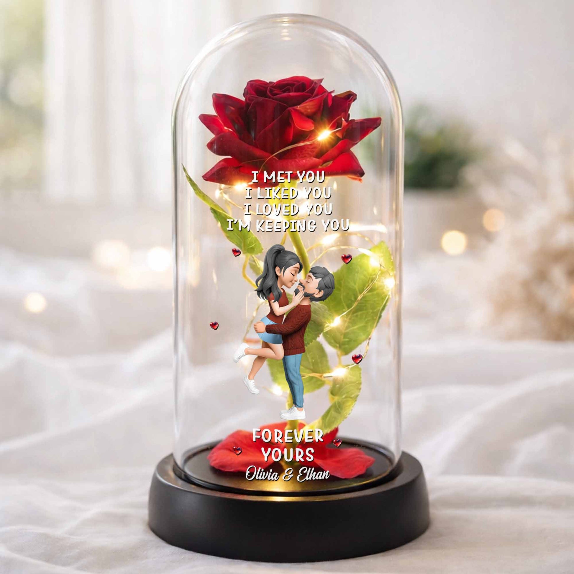 I Met You I Liked You I Loved You I'm Keeping You, Roses and Couple