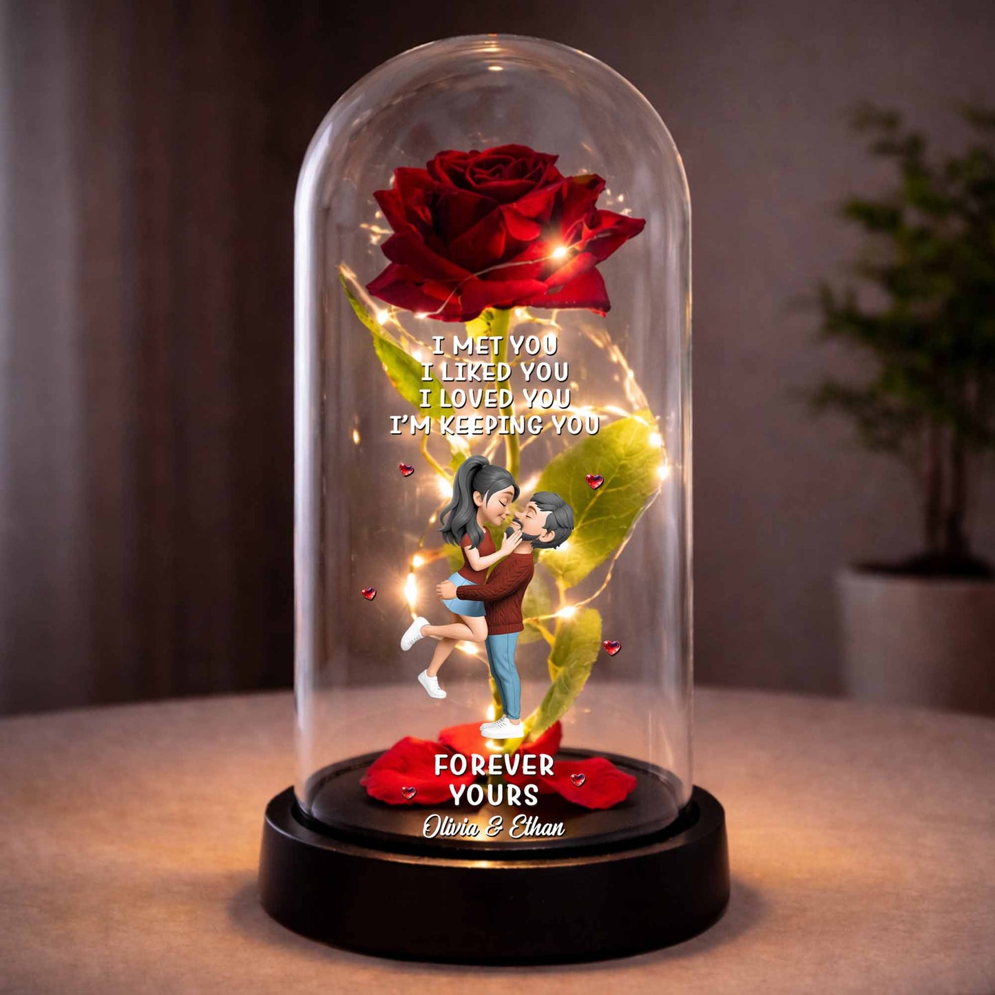 I Met You I Liked You I Loved You I'm Keeping You, Roses and Couple