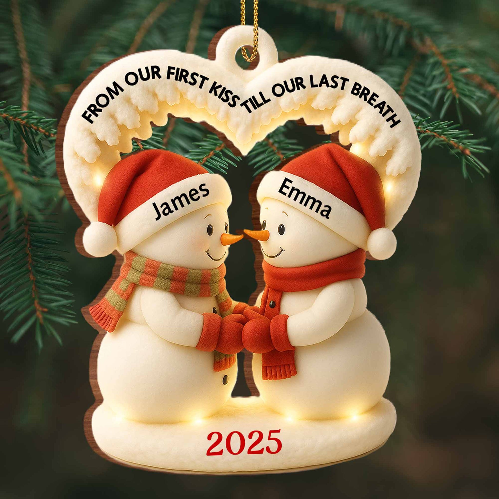 From Our First Kiss Till Our Last Breath, Snowmen With Santa Hats