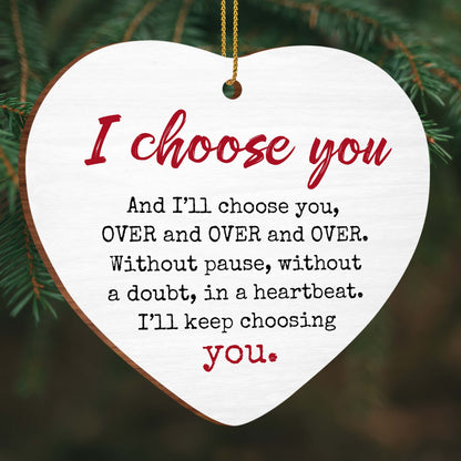 I Choose You, Heart Ornament