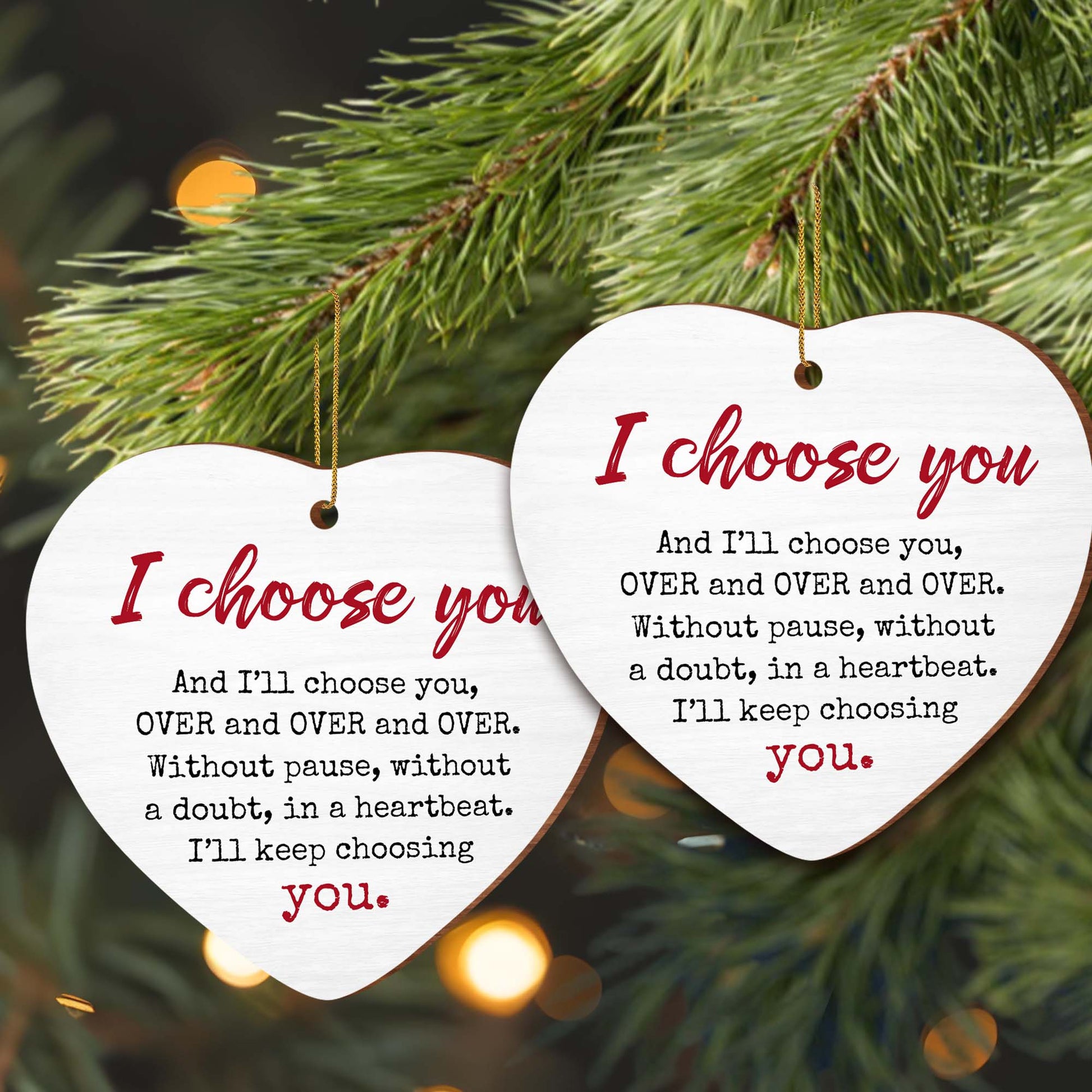 I Choose You, Heart Ornament