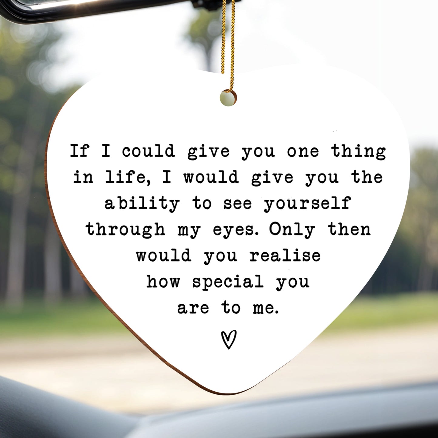 See Yourself Through My Eyes, Heart Shaped Ornament