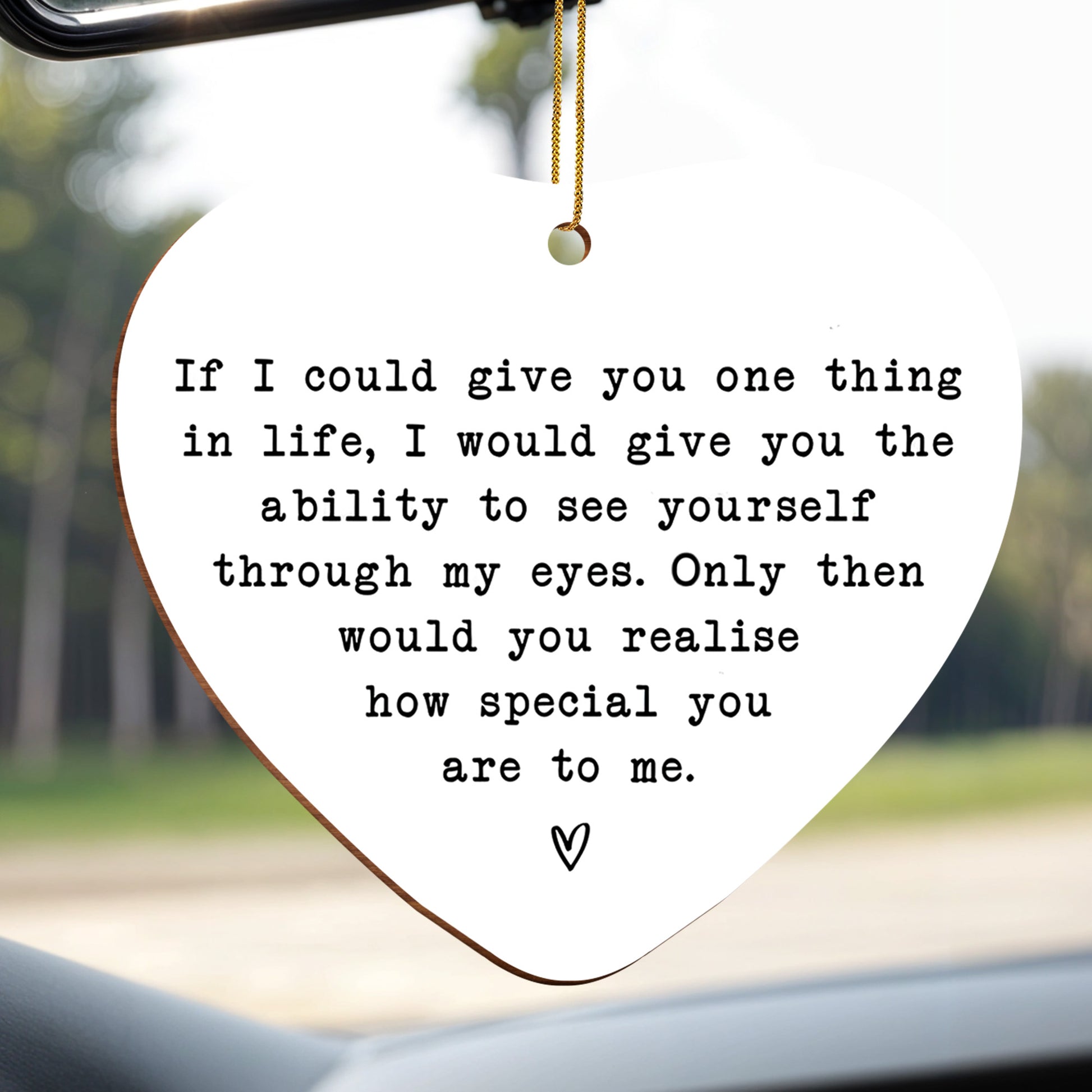 See Yourself Through My Eyes, Heart Shaped Ornament