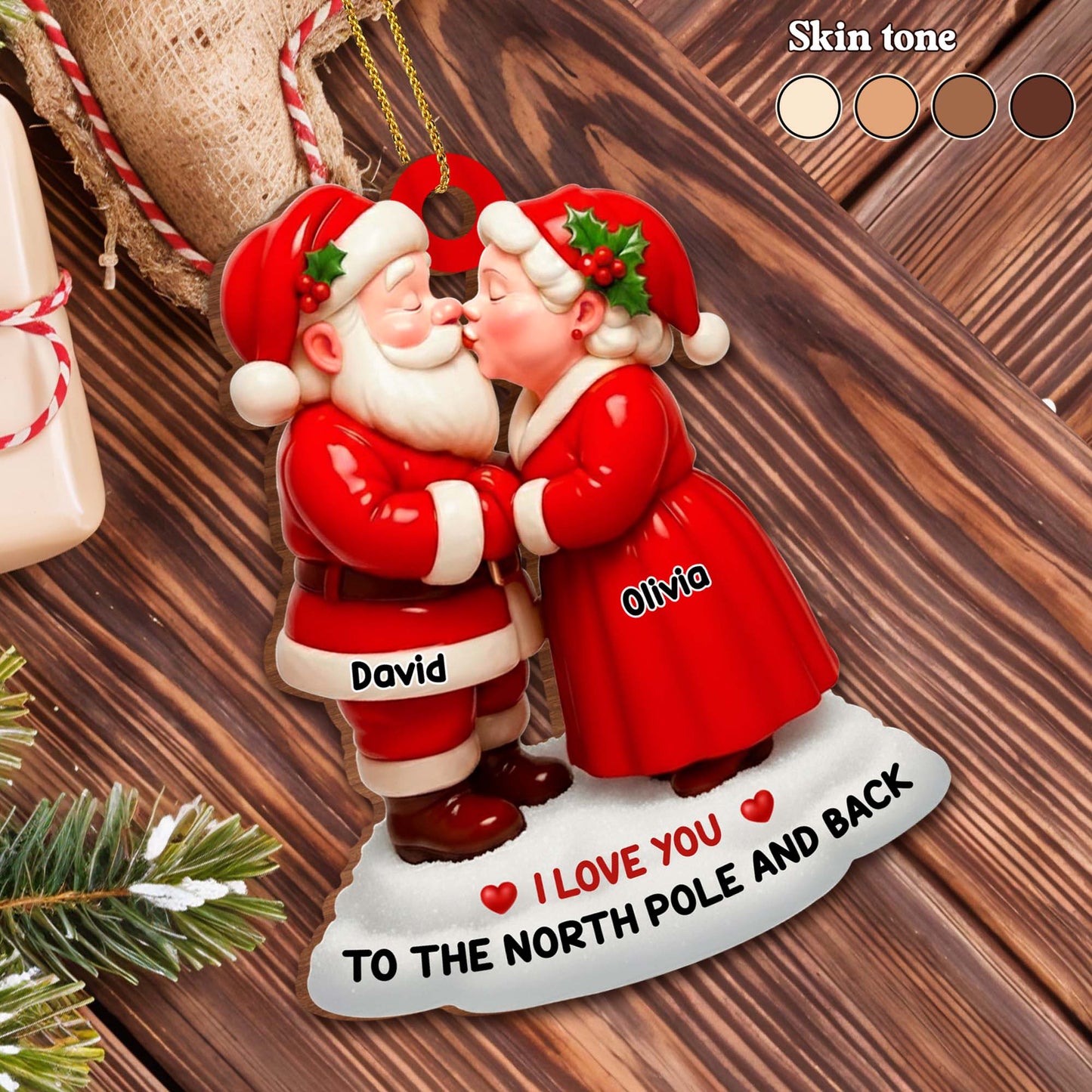 I Love You To The North Pole And Back With Santa And Mrs. Claus
