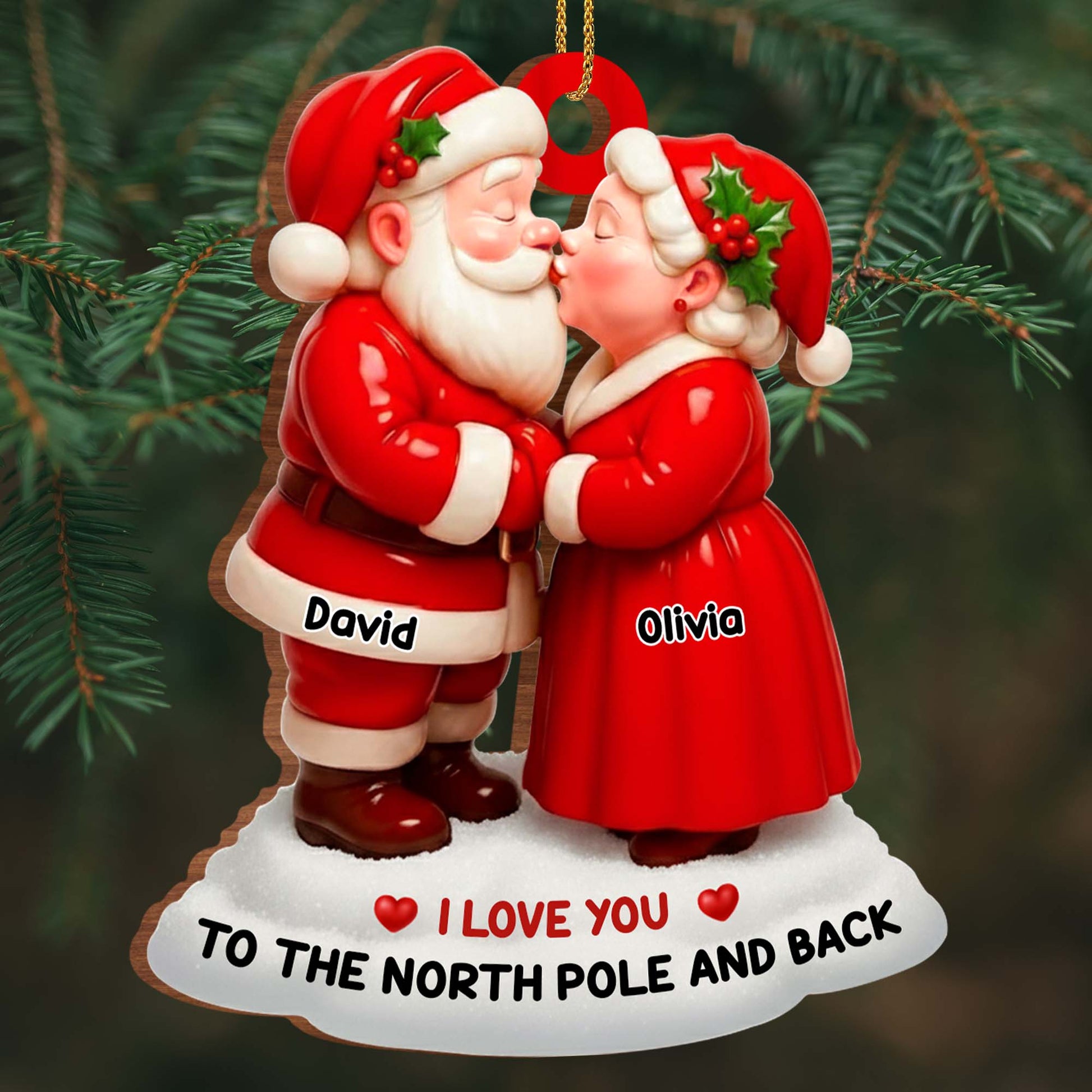 I Love You To The North Pole And Back With Santa And Mrs. Claus