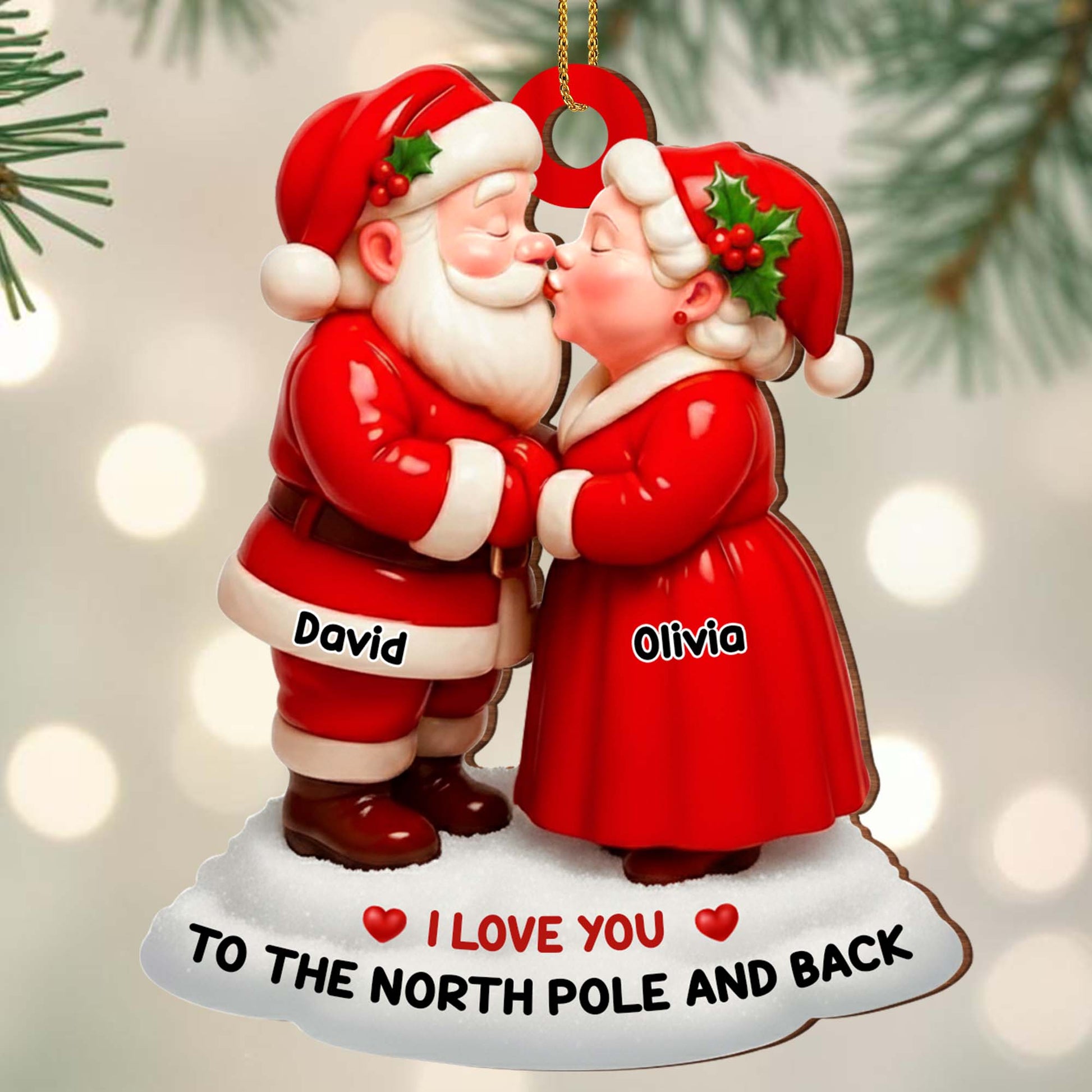 I Love You To The North Pole And Back With Santa And Mrs. Claus