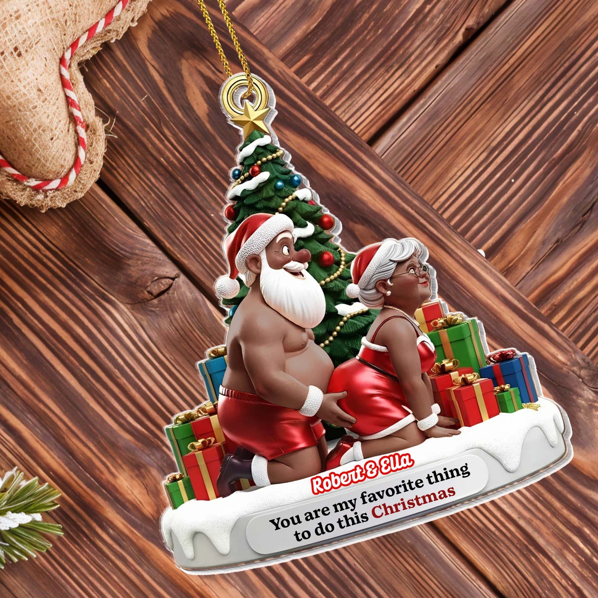 You Are My Favorite Thing To Do This Christmas, Santa Hats and Gifts