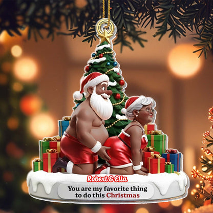 You Are My Favorite Thing To Do This Christmas, Santa Hats and Gifts