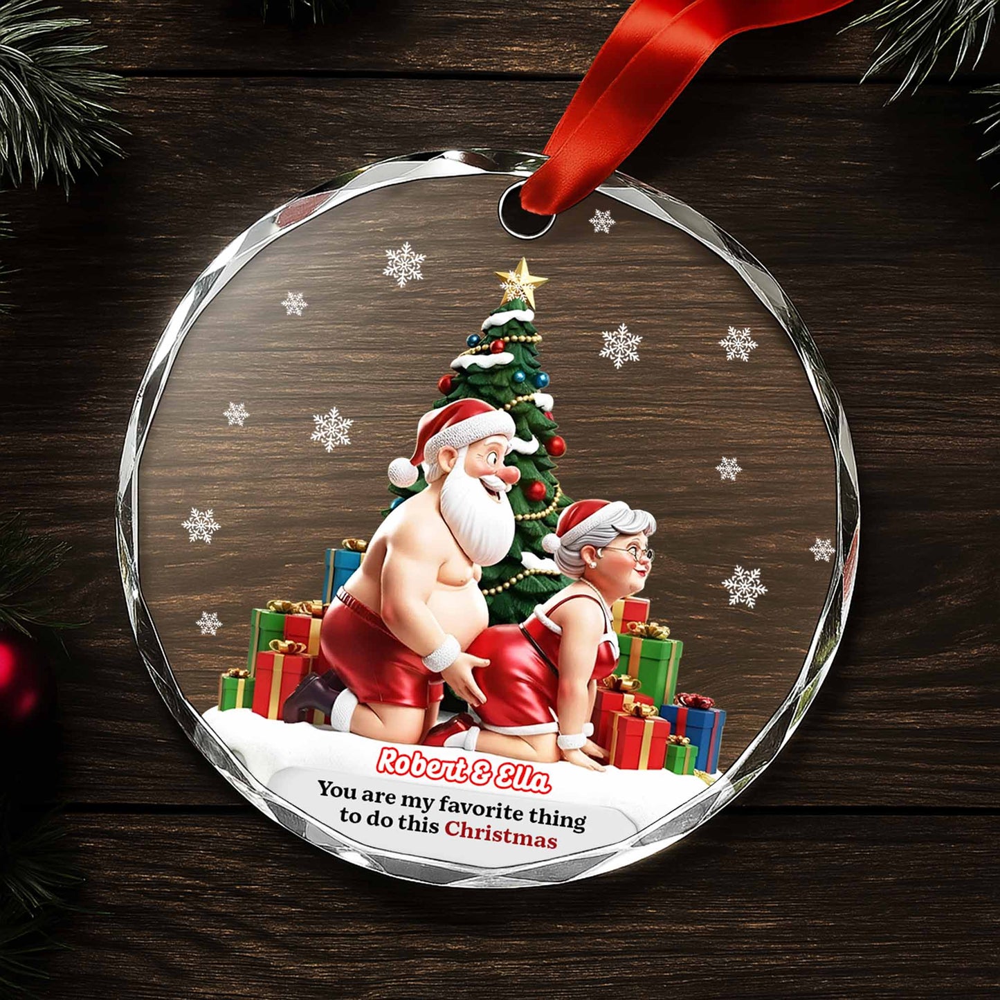 You Are My Favorite Thing To Do This Christmas, Santa and Christmas Tree