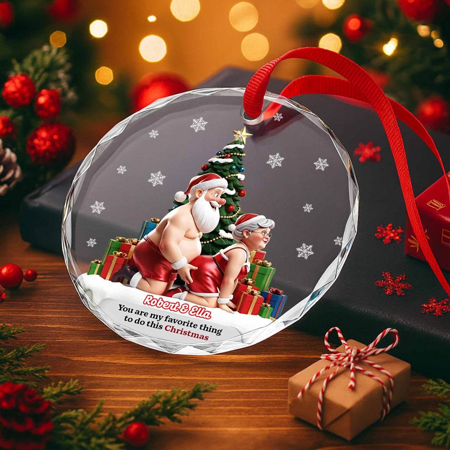 You Are My Favorite Thing To Do This Christmas, Santa and Christmas Tree