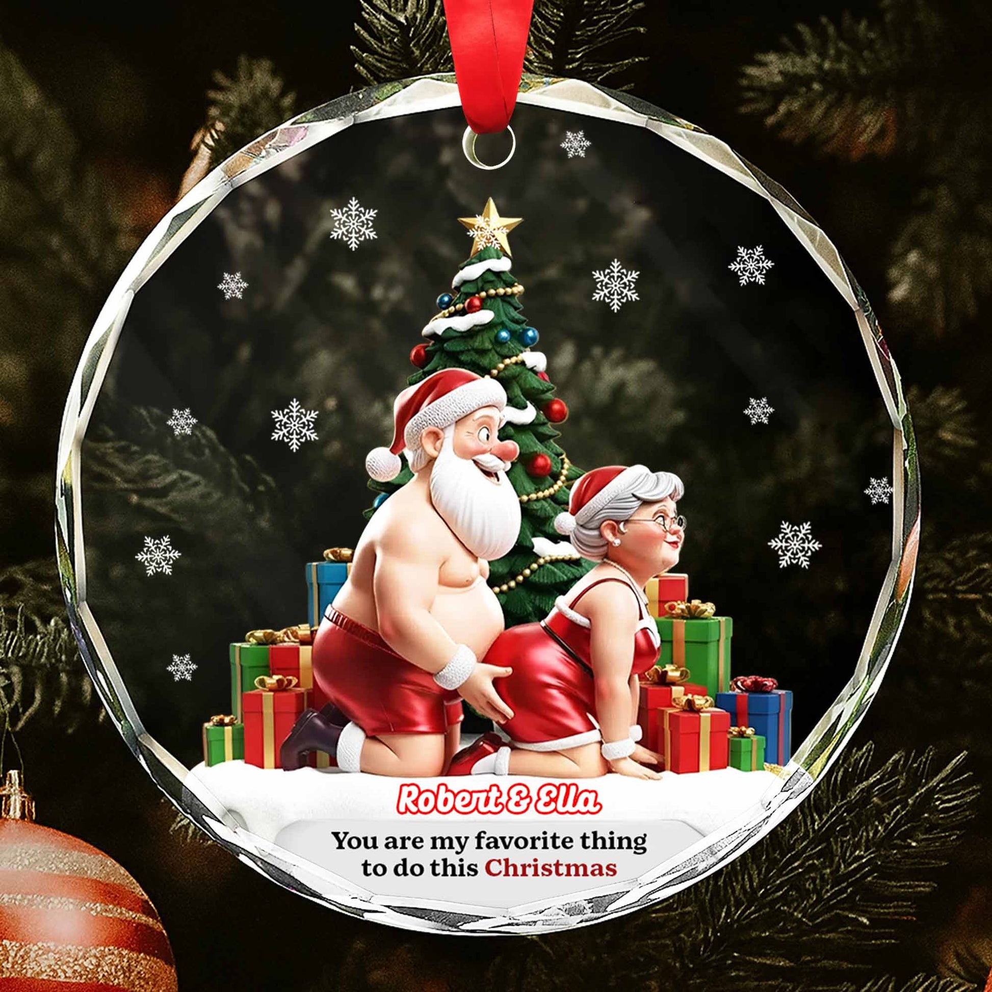 You Are My Favorite Thing To Do This Christmas, Santa and Christmas Tree