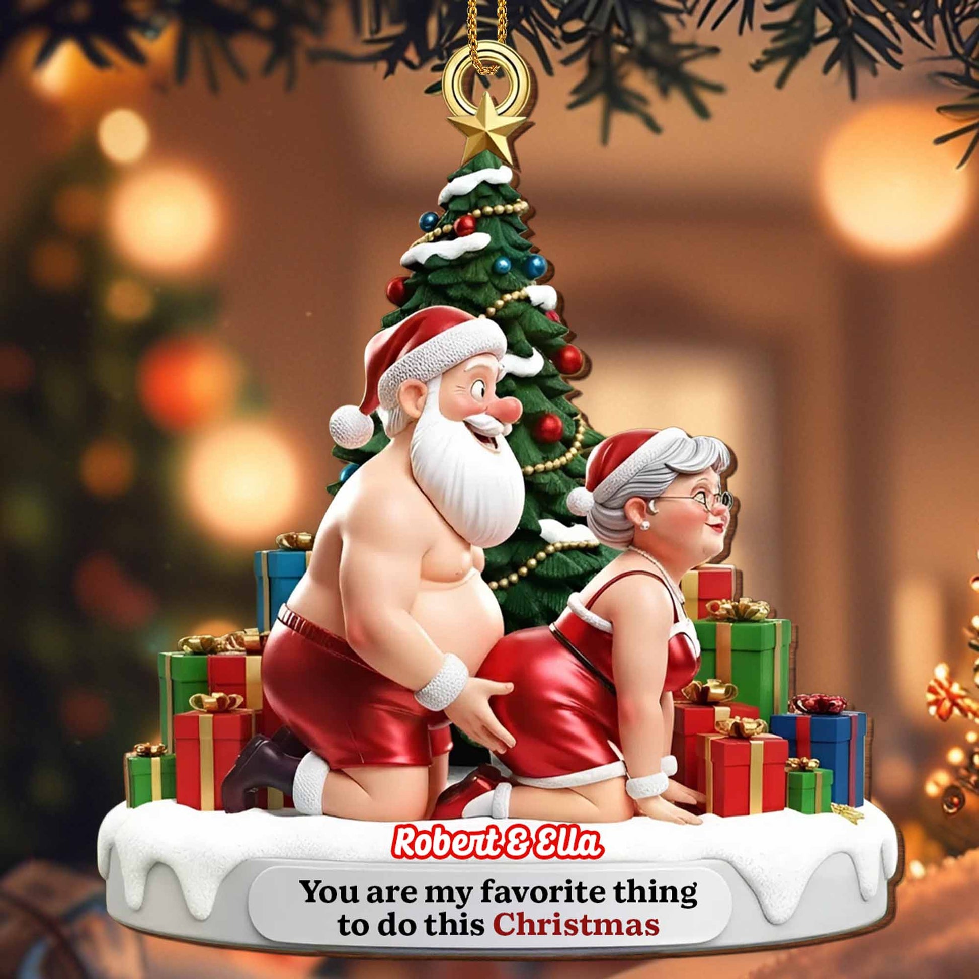 You Are My Favorite Thing To Do This Christmas, Santa And Gifts