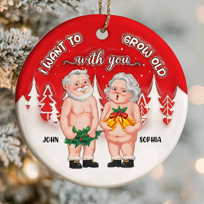 I Want To Grow Old With You, Elderly Couple With Gifts