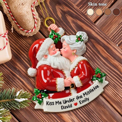 Kiss Me Under the Mistletoe With Santa and Mrs. Claus