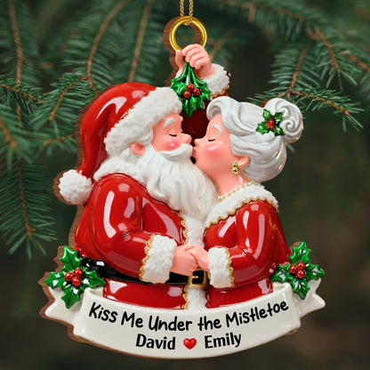 Kiss Me Under the Mistletoe With Santa and Mrs. Claus