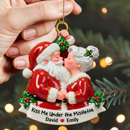 Kiss Me Under the Mistletoe With Santa and Mrs. Claus