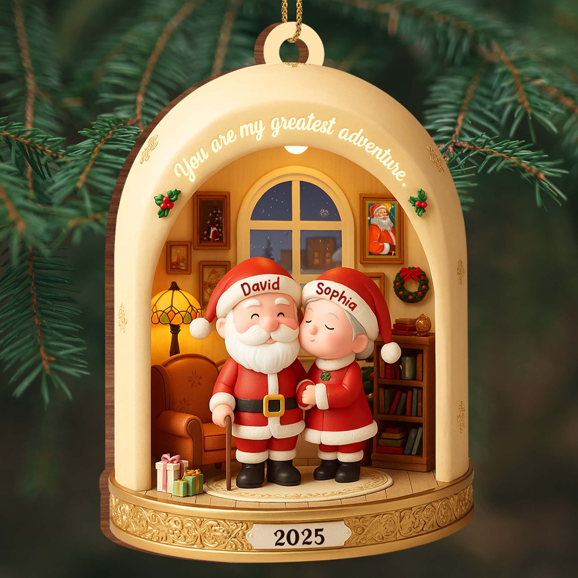 You Are My Greatest Adventure With Santa Claus And Christmas Tree