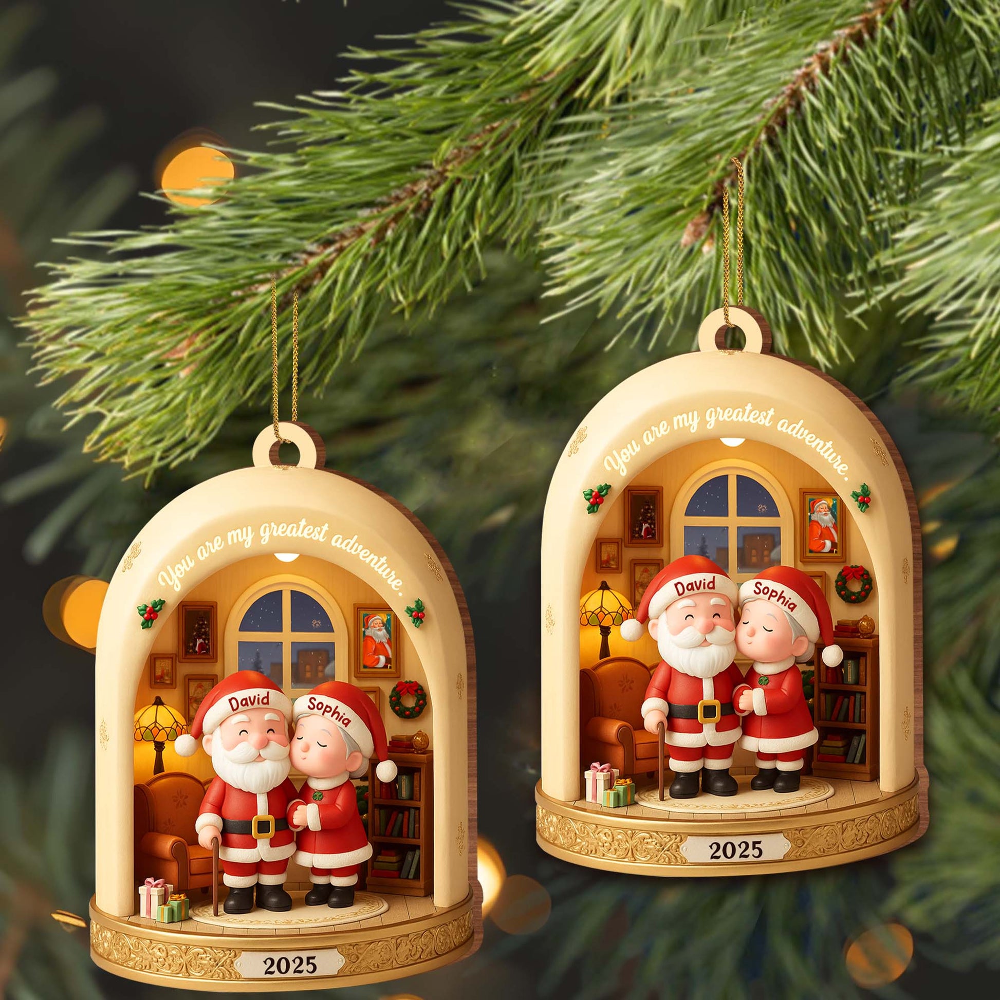 You Are My Greatest Adventure With Santa Claus And Christmas Tree