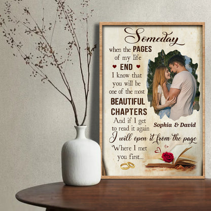 Someday Beautiful Chapters Book and Red Rose Design