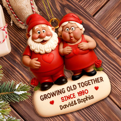 Growing Old Together With Gnome Couple and Hearts