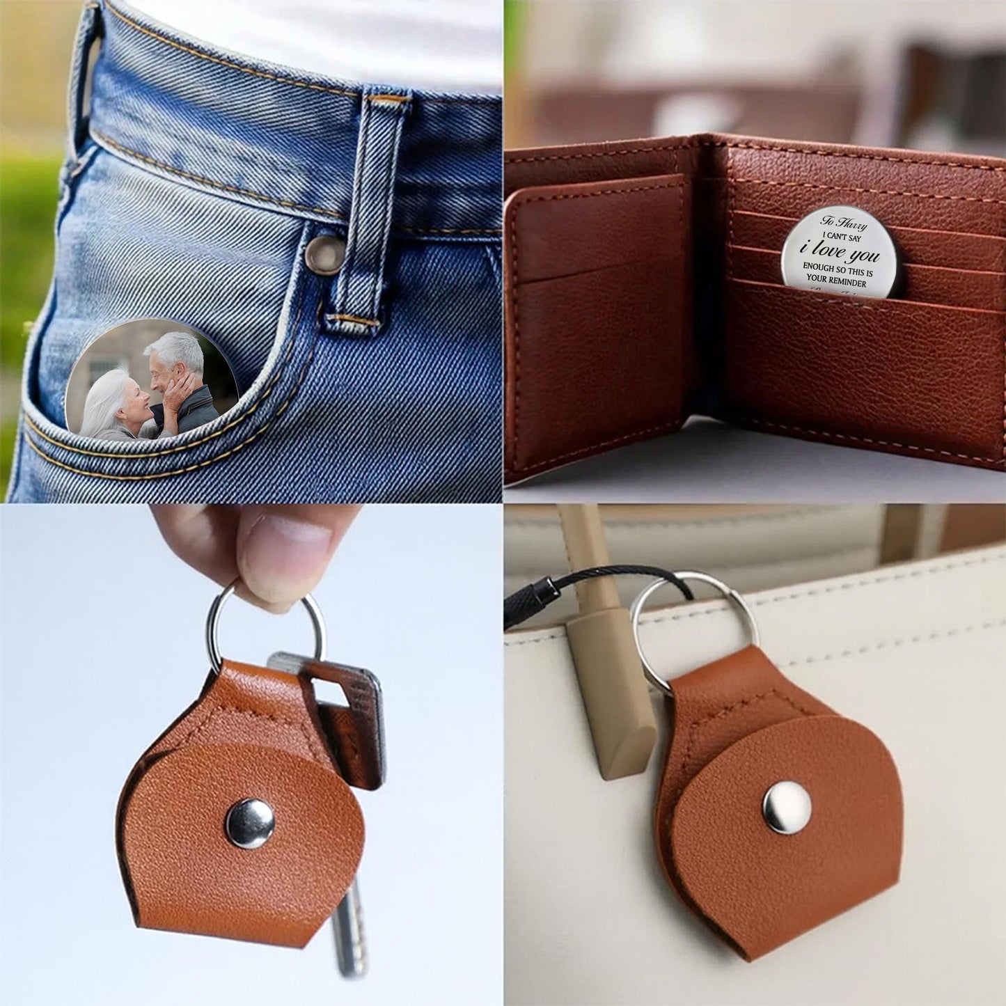 I Can't Say I Love You Enough Reminder Keychain