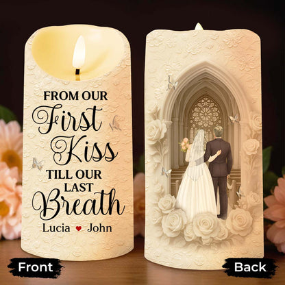 From Our First Kiss Till Our Last Breath, Roses and Wedding Couple