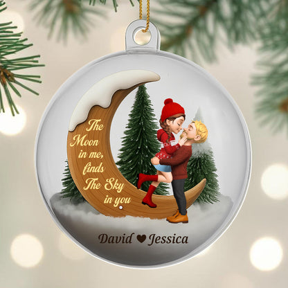 The Moon in Me Finds The Sky in You, Couple and Moon Design