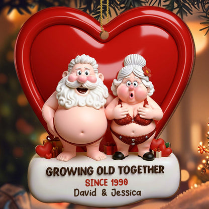 Growing Old Together Heart Ornaments