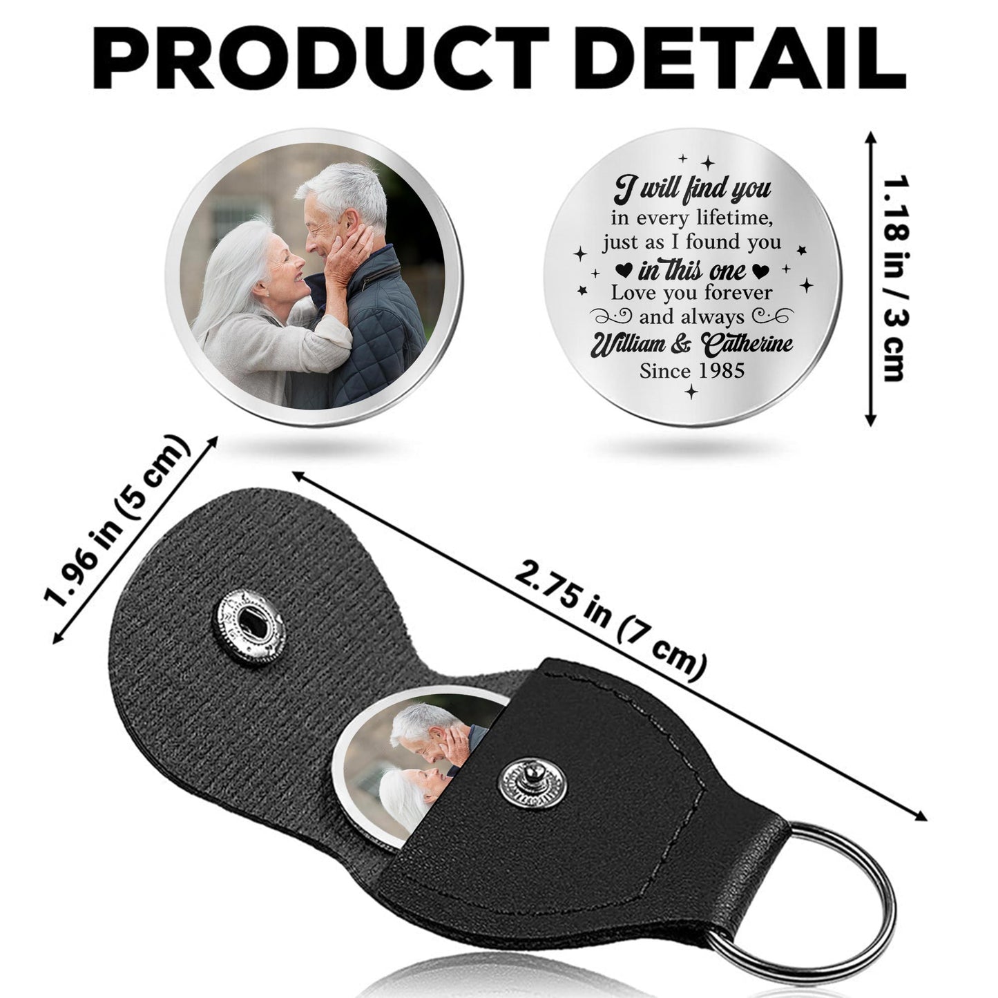 I Will Find You In Every Lifetime Love You Forever Keychain