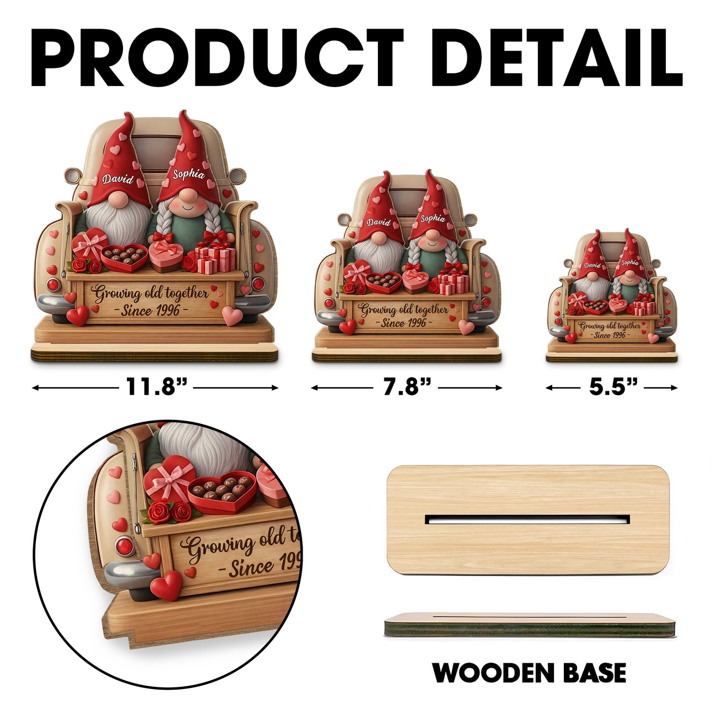 Growing Old Together With Gnomes, Hearts, And Roses