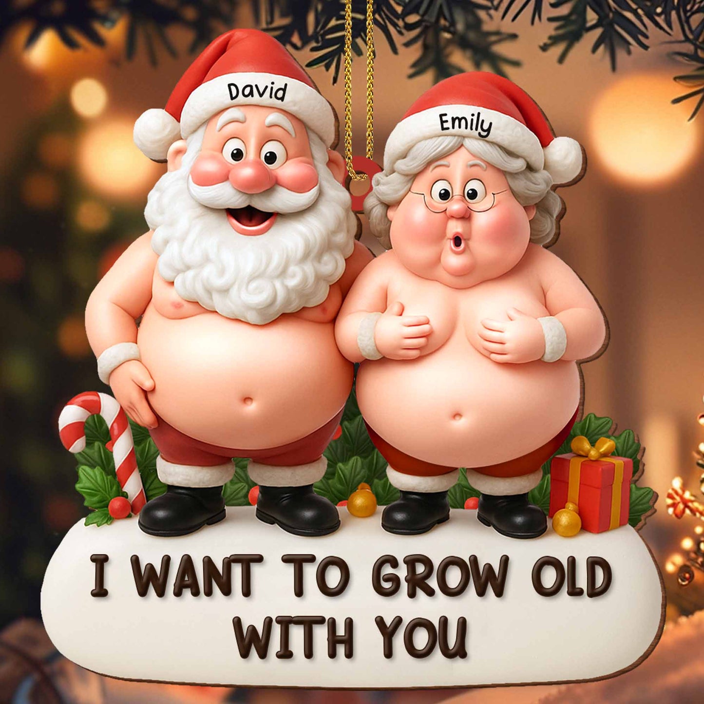 I Want To Grow Old With You Featuring Santa And Mrs. Claus