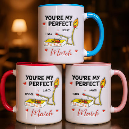 You're My Perfect Match With Matchstick And Hearts